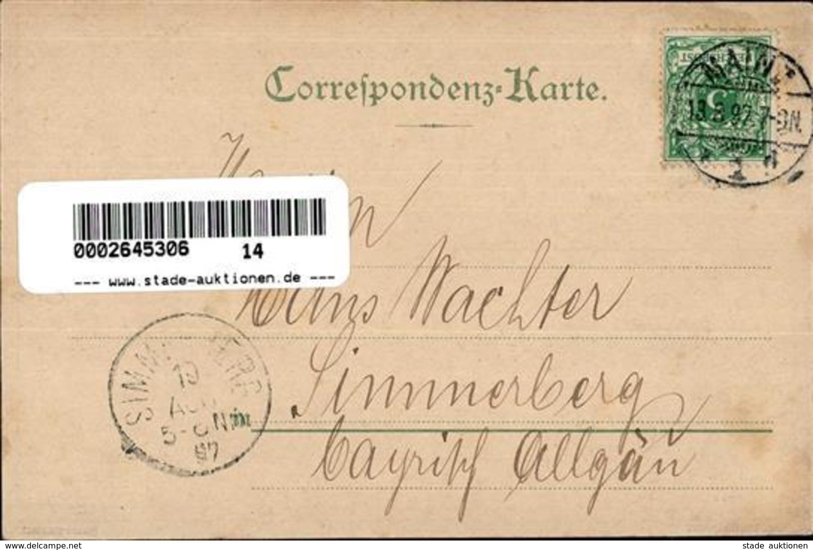 Berghütte Schwarzenberg Hütte  Lithographie 1897 I-II Cabane - Other & Unclassified