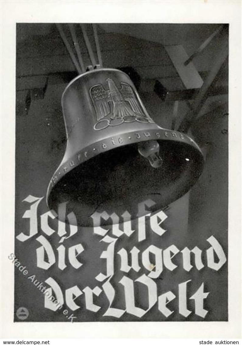 BERLIN OLYMPIA 1936 - Olympia-Glocke - Ich Rufe Die Jugend Der Welt I-II - Olympische Spiele