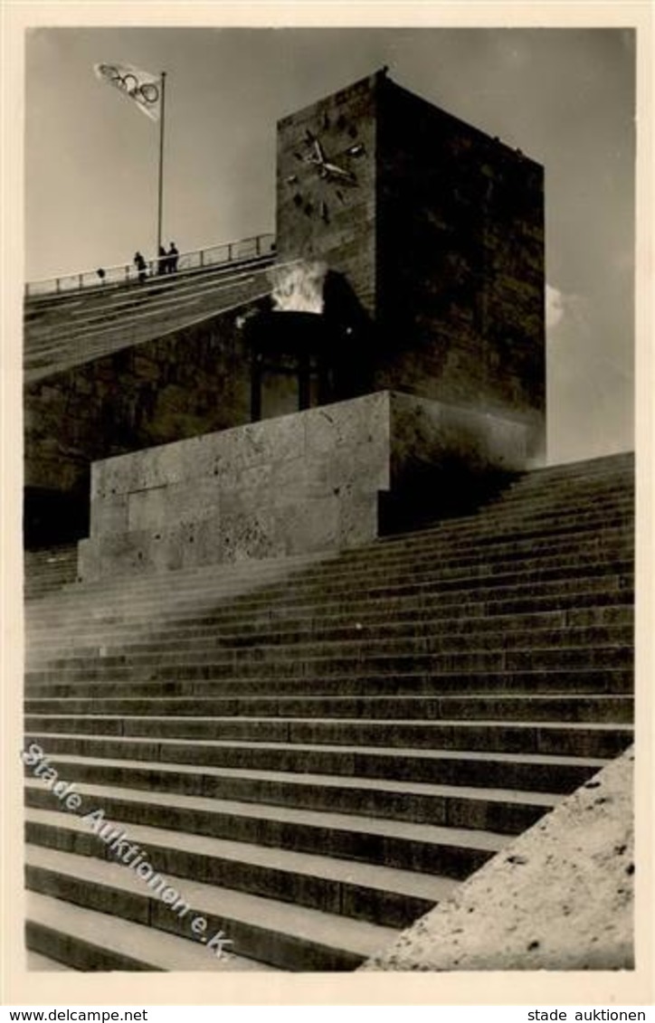 BERLIN OLYMPIA 1936 WK II - Nr. 43 Reichssportfeld - Marathontor Mit Dem Olympischen Feuer I - Olympische Spiele