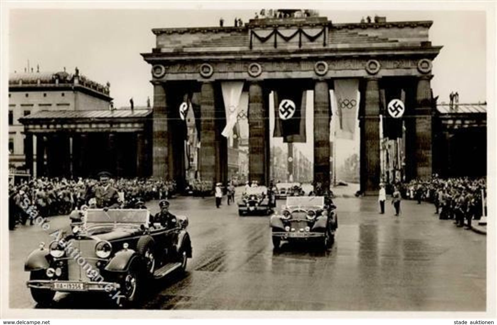 BERLIN OLYMPIA 1936 WK II - PH O 1 - Der Führer A.d. Wege Zur Eröffnung Der Olympischen Spiele - Brandenburger Tor I - Olympic Games