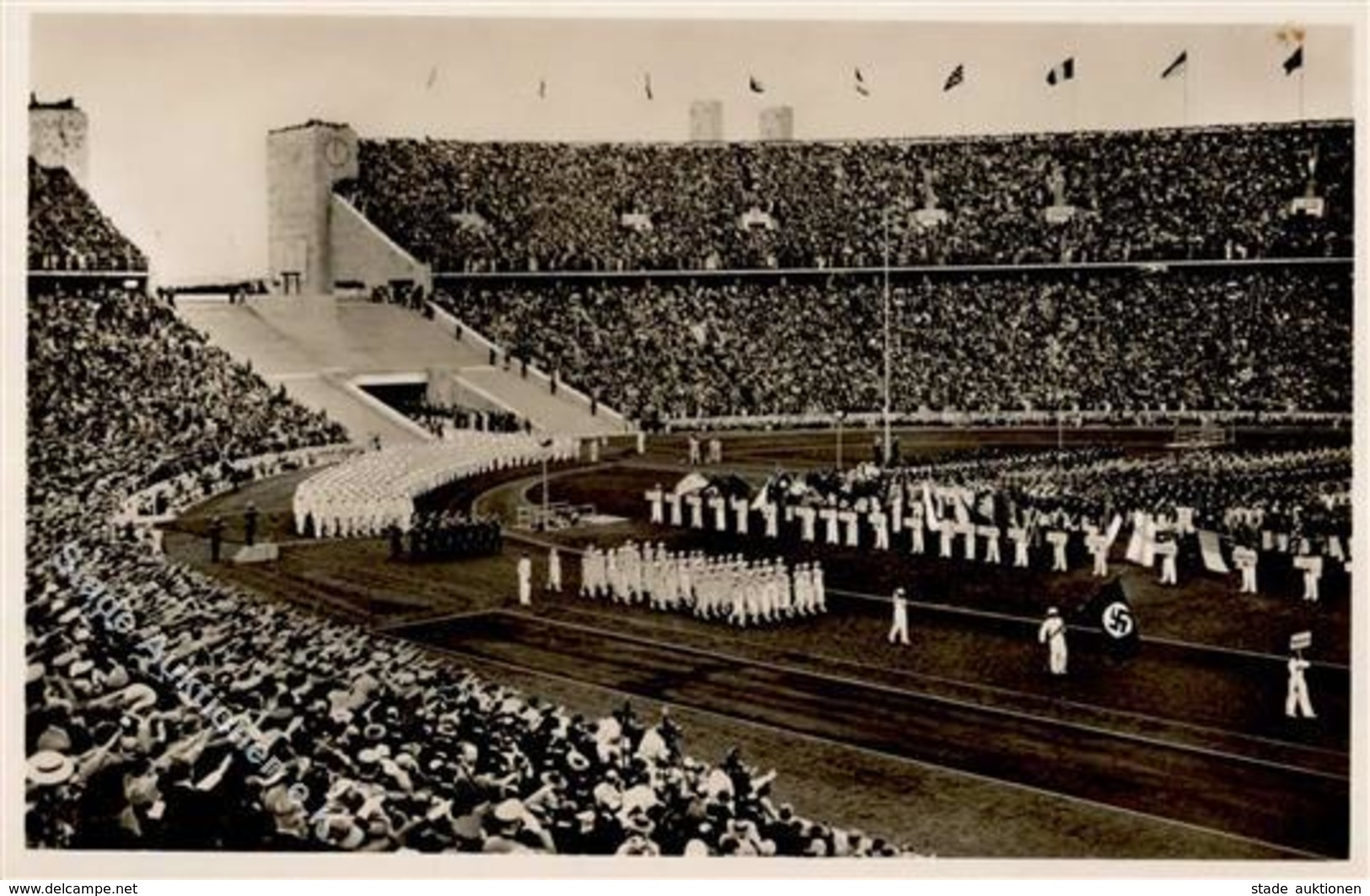 BERLIN OLYMPIA 1936 WK II - PH O 12 - Einmarsch Der Deutschen Olympiamannschaft I - Olympic Games