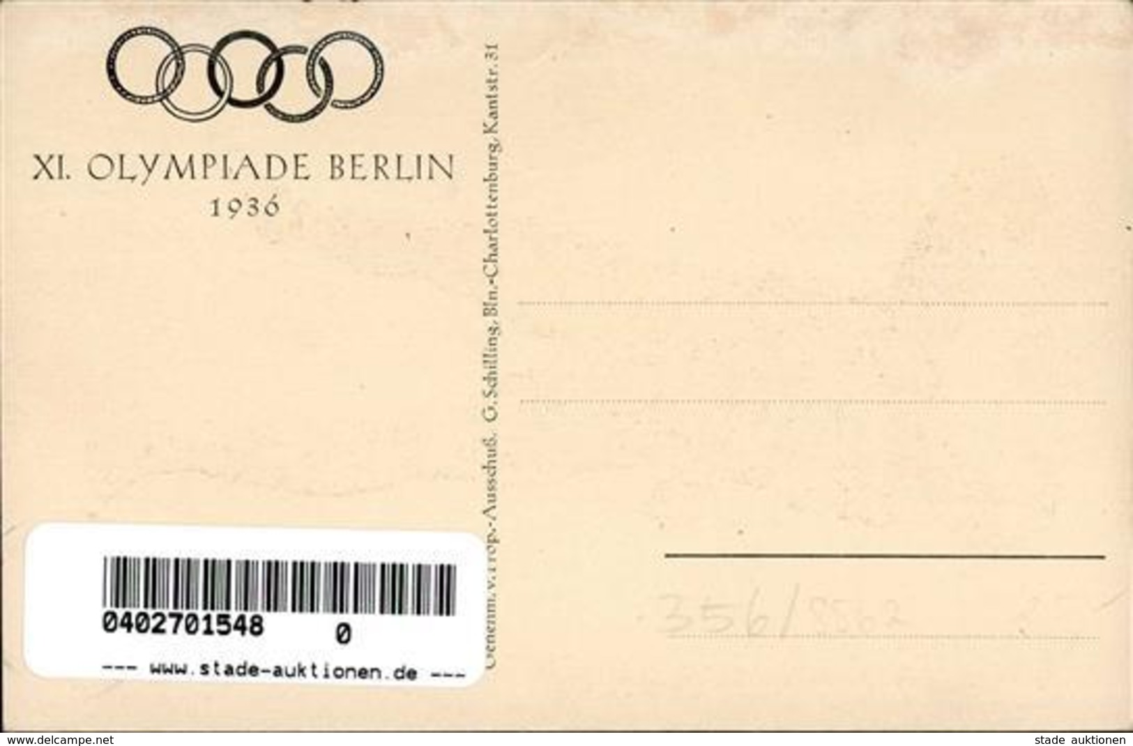 Olympiade 1936 Berlin Mitte (1000) Skulptur I-II (fleckig) - Olympic Games