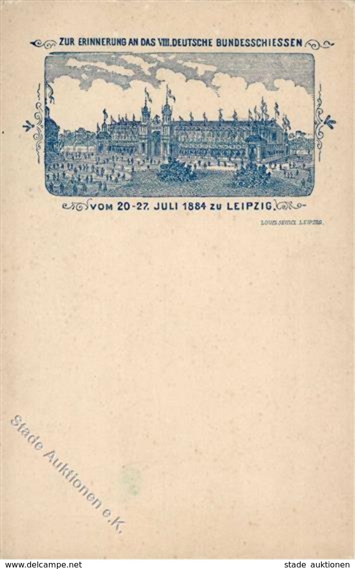 Schützen Bundesschiessen LEIPZIG 1884 I-II - Shooting (Weapons)