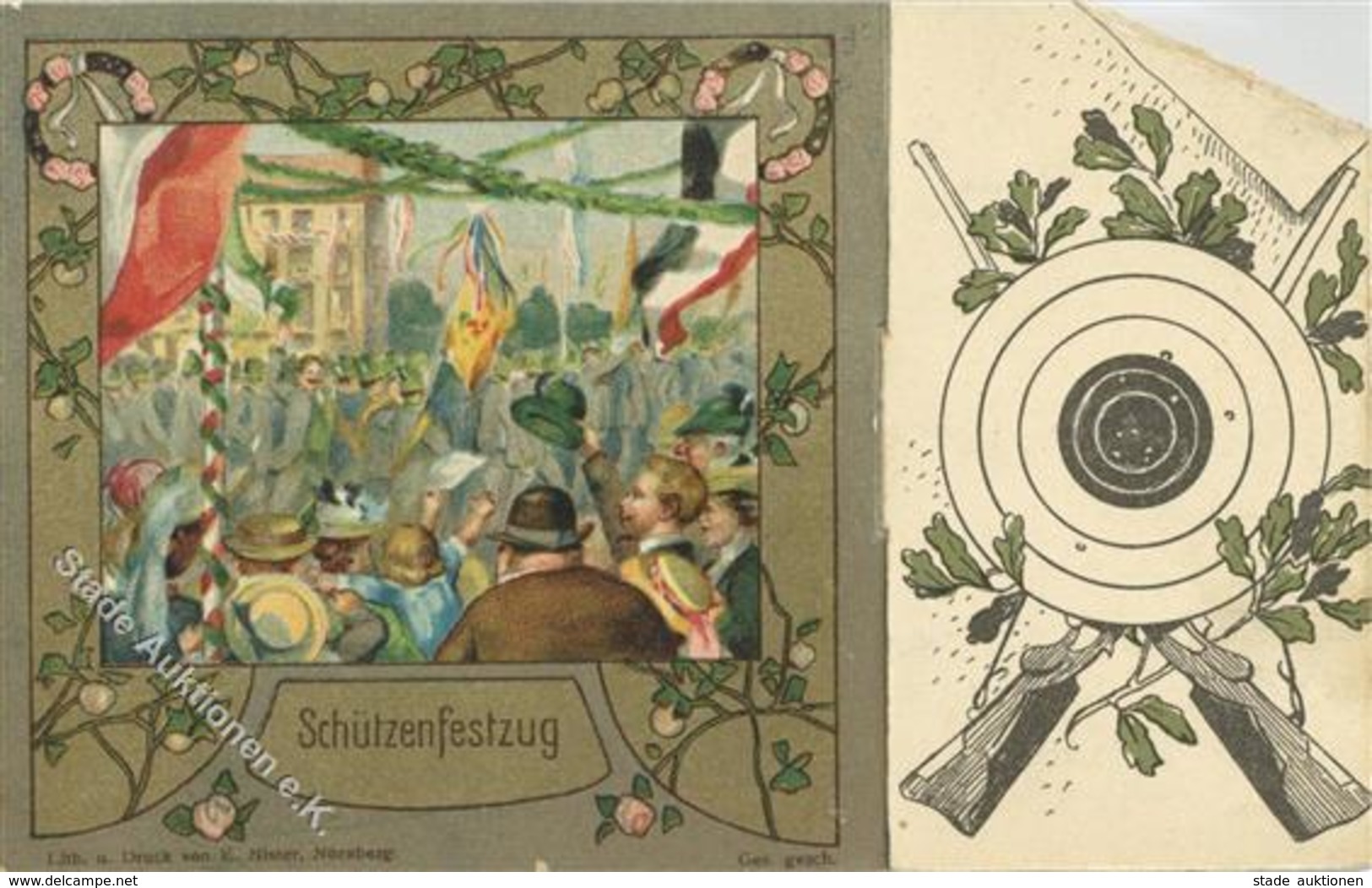 Schützenfest Schützenfestzug 1906 I-II - Waffenschiessen