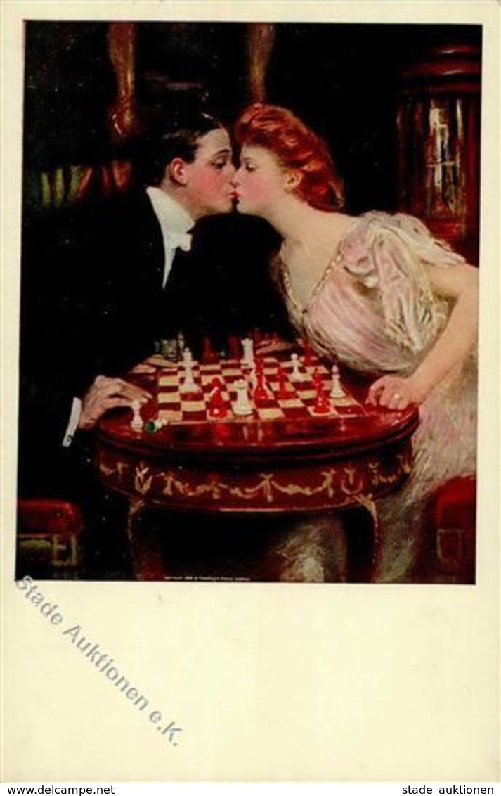 Schach MM Vienne Nr. 453 Künstlerkarte I-II - Schach