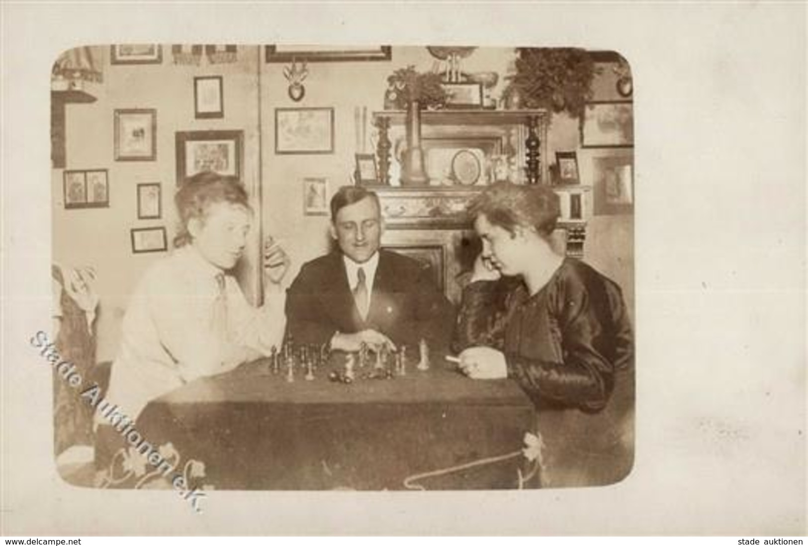 Schach Privat Foto-Karte I-II - Chess