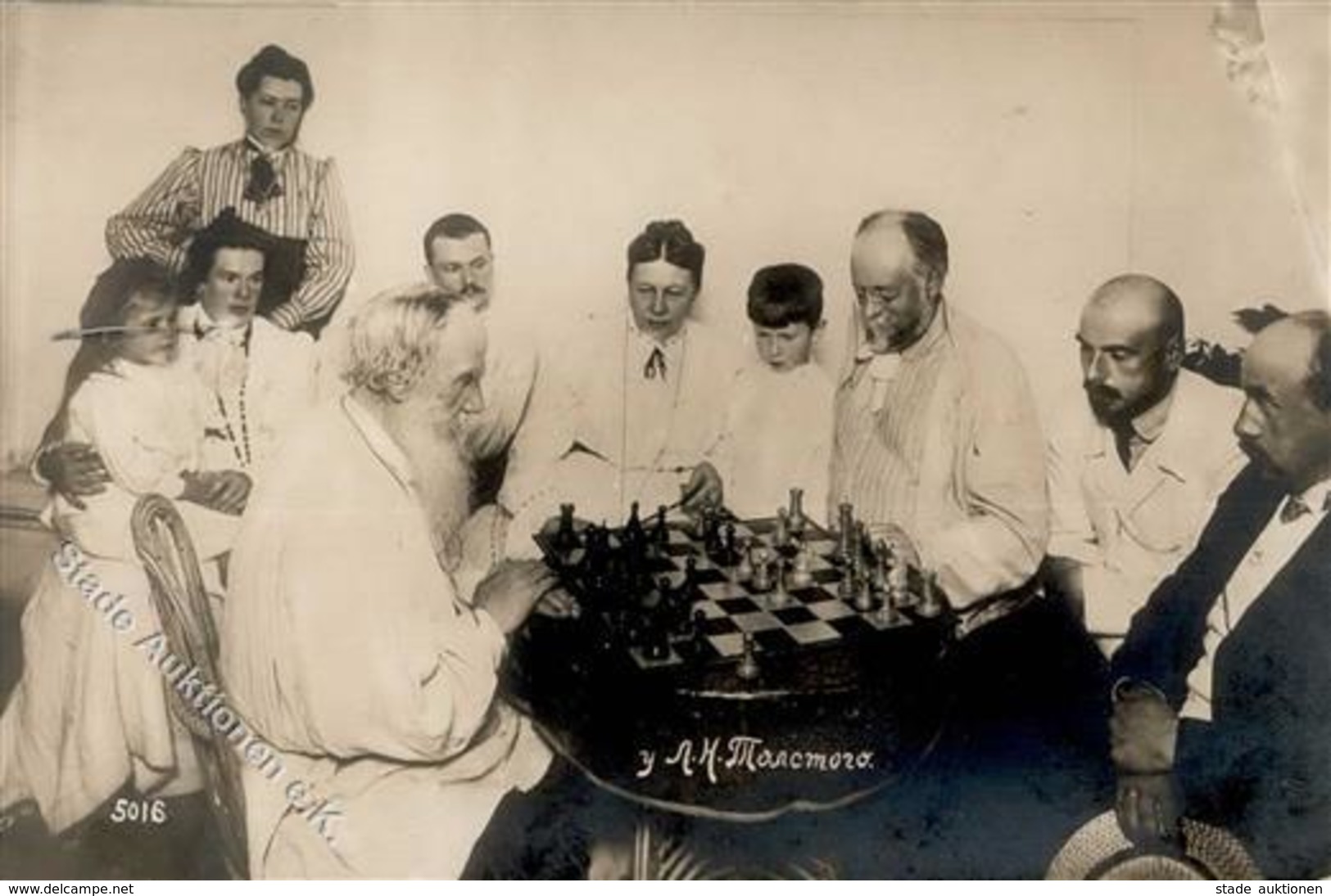 Schach Russische Föderation Tolstoi, L.  Foto AK I-II - Schach