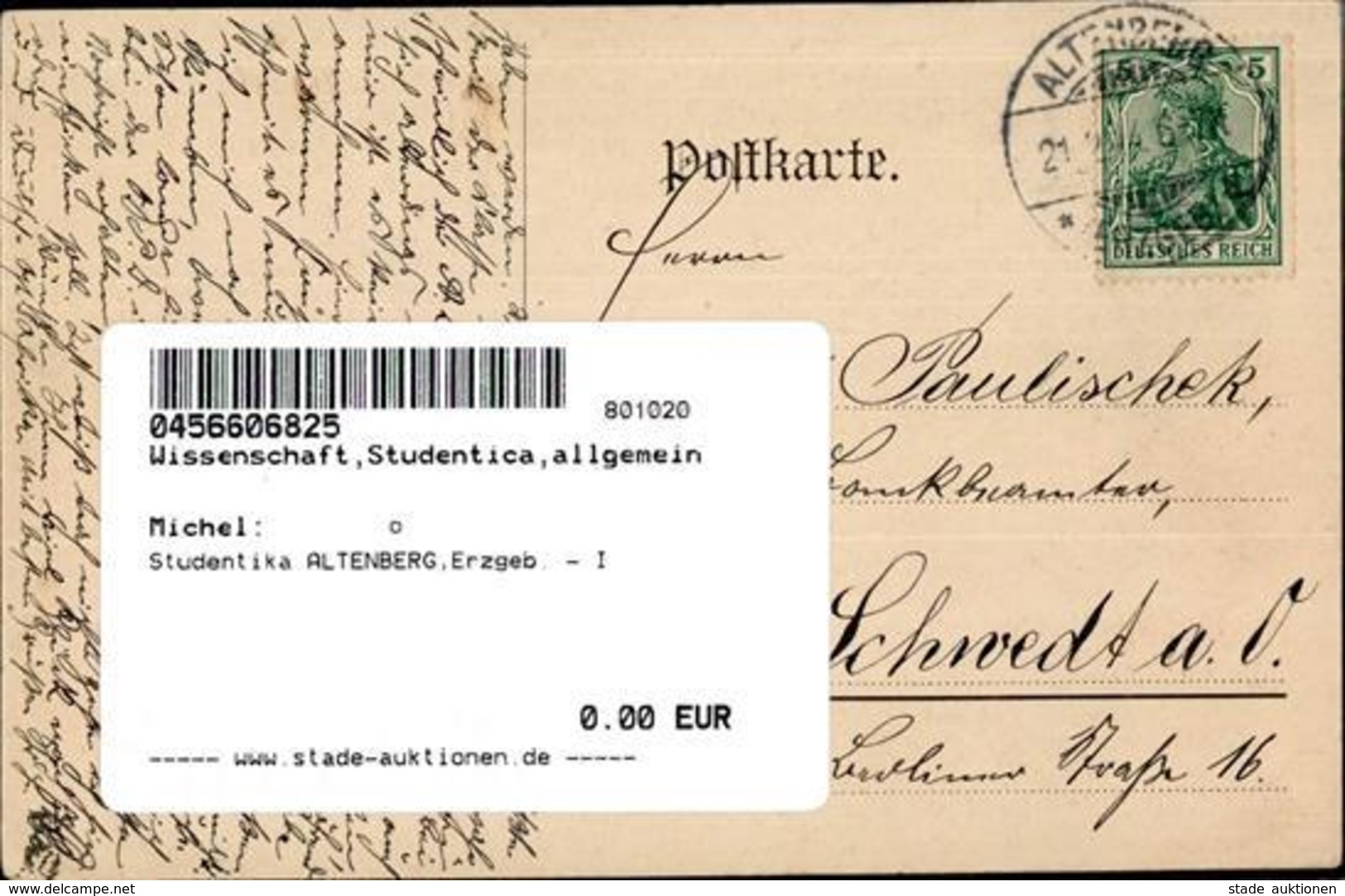 Studentika ALTENBERG,Erzgeb. - I - Other & Unclassified