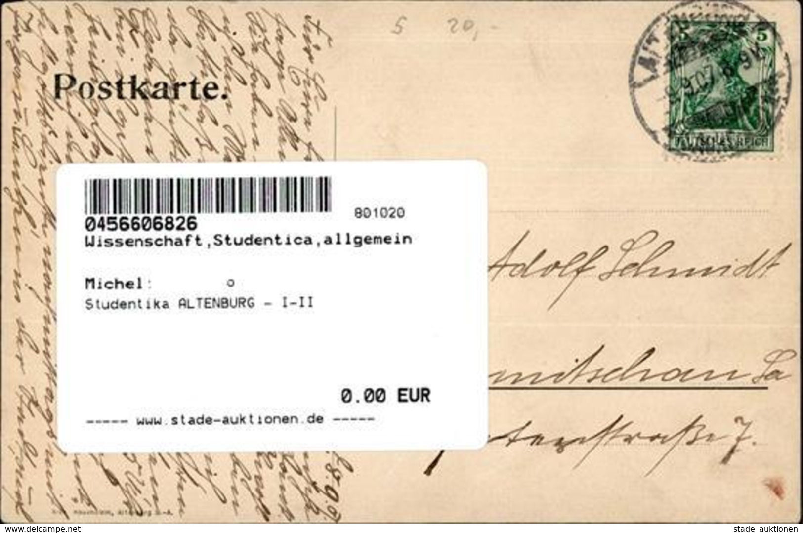 Studentika ALTENBURG S.A.- I-II - Sonstige & Ohne Zuordnung