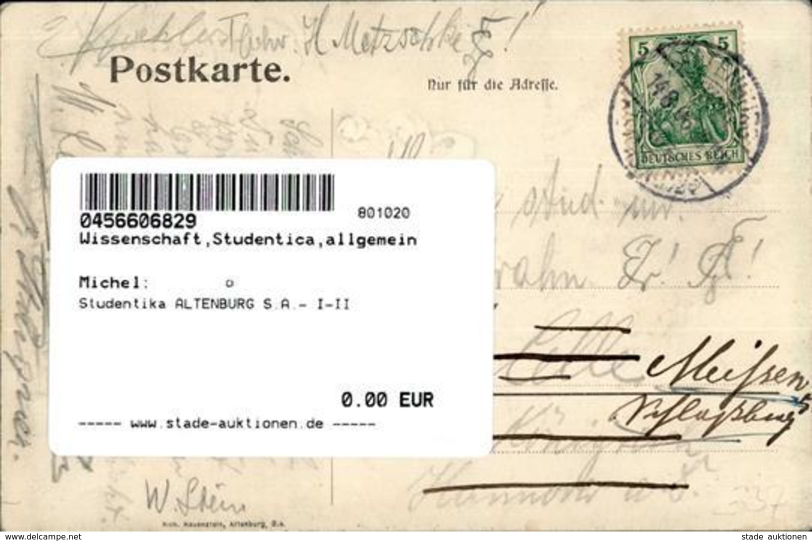 Studentika ALTENBURG S.A.- I-II - Altri & Non Classificati