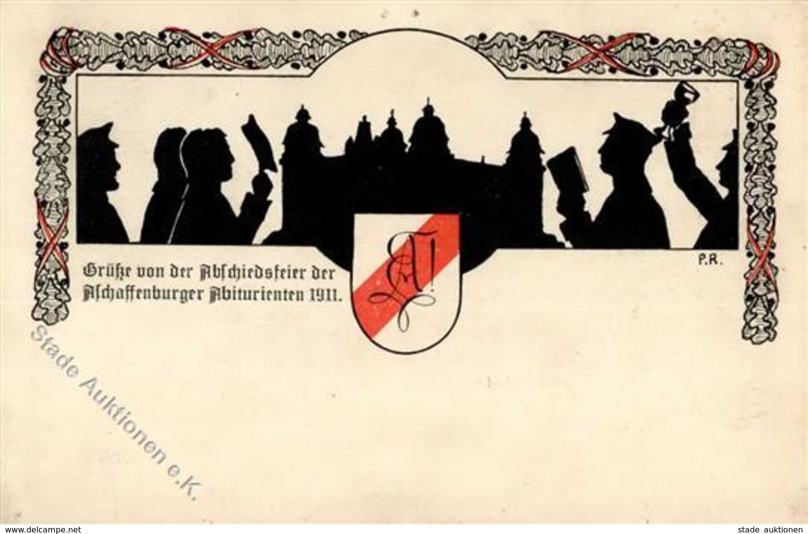 Studentika ASCHAFFENBURG - Studenten-Abschiedsfeier 1911 I - Other & Unclassified