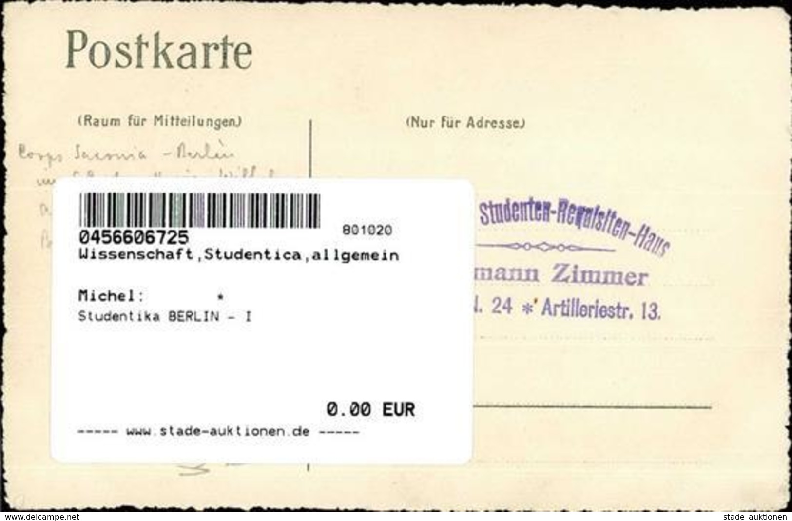 Studentika BERLIN - I - Other & Unclassified