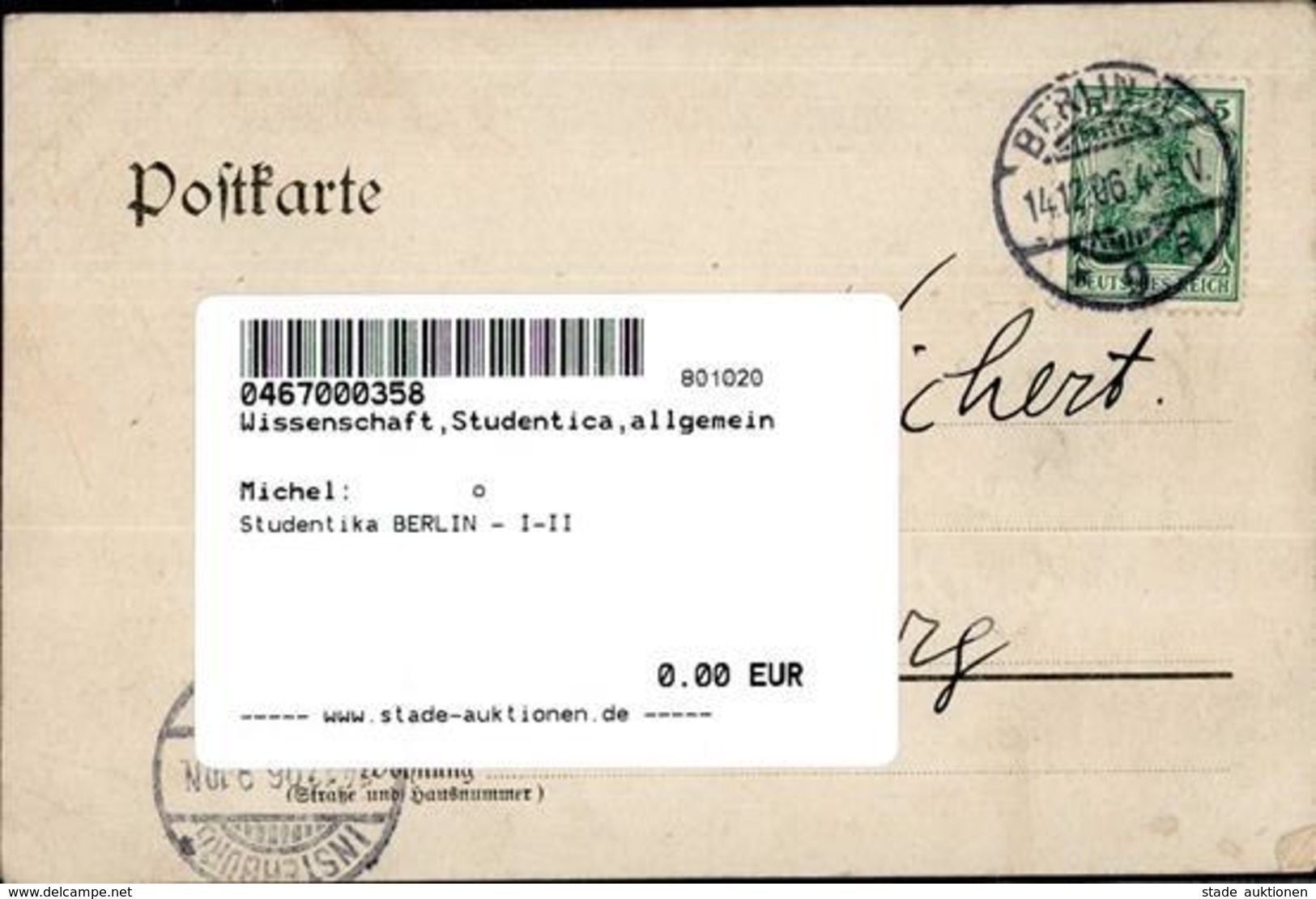 Studentika BERLIN - I-II - Other & Unclassified