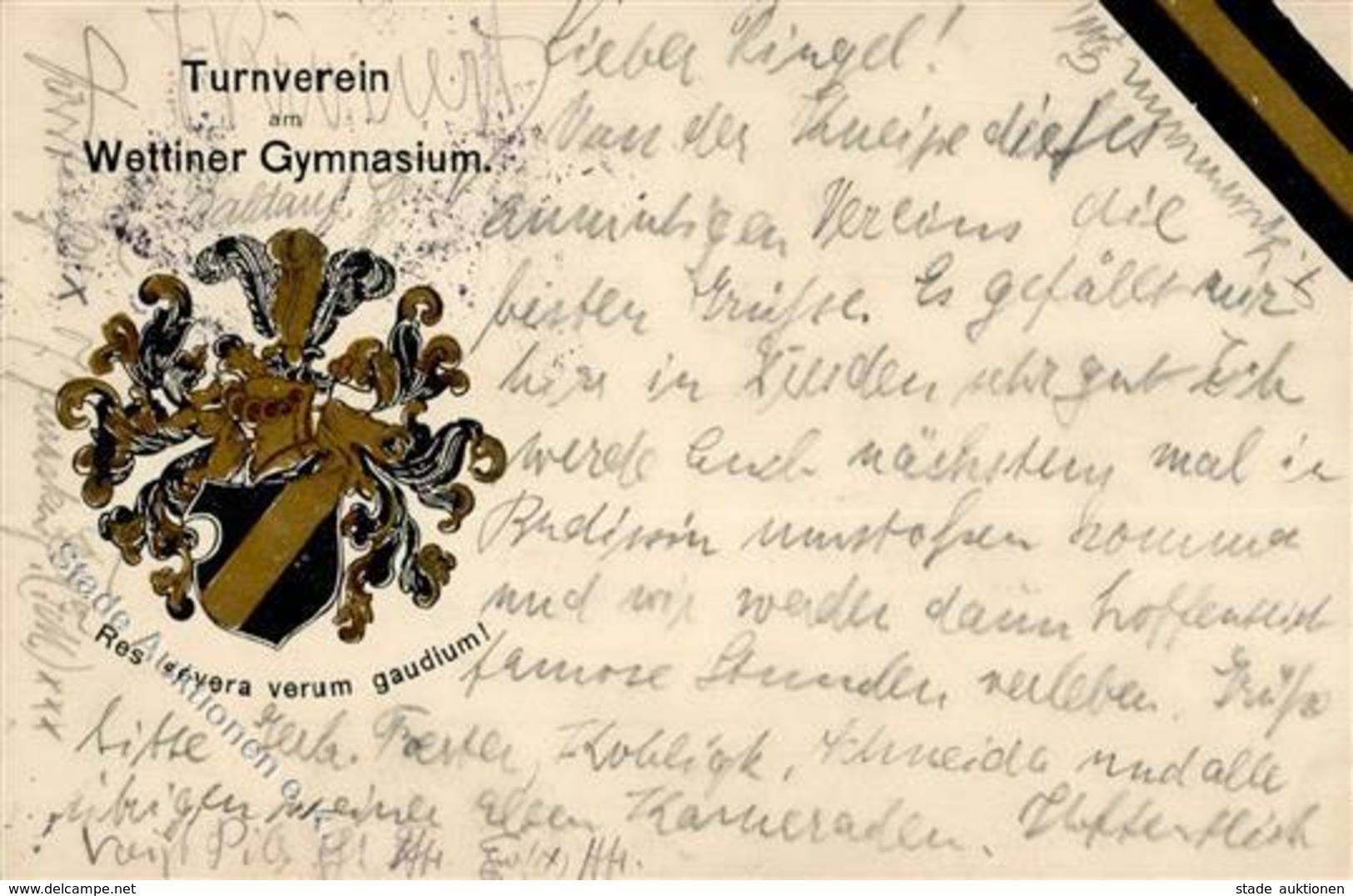 Studentika Dresden (o-8000) Wettiner Gymnasium Turnverein 1913 I-II - Other & Unclassified