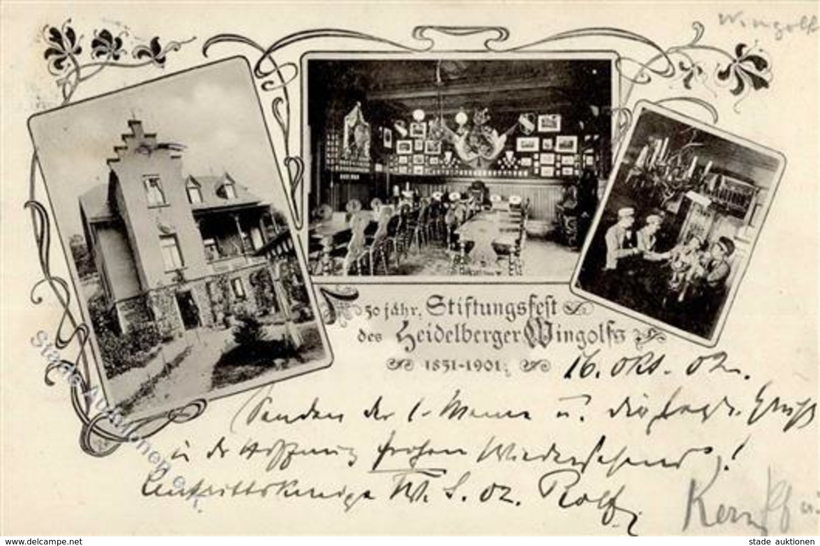 Studentika HEIDELBERG - 50 Stiftungsfest D. Heidelberger WINGOLF 1901 I - Sonstige & Ohne Zuordnung