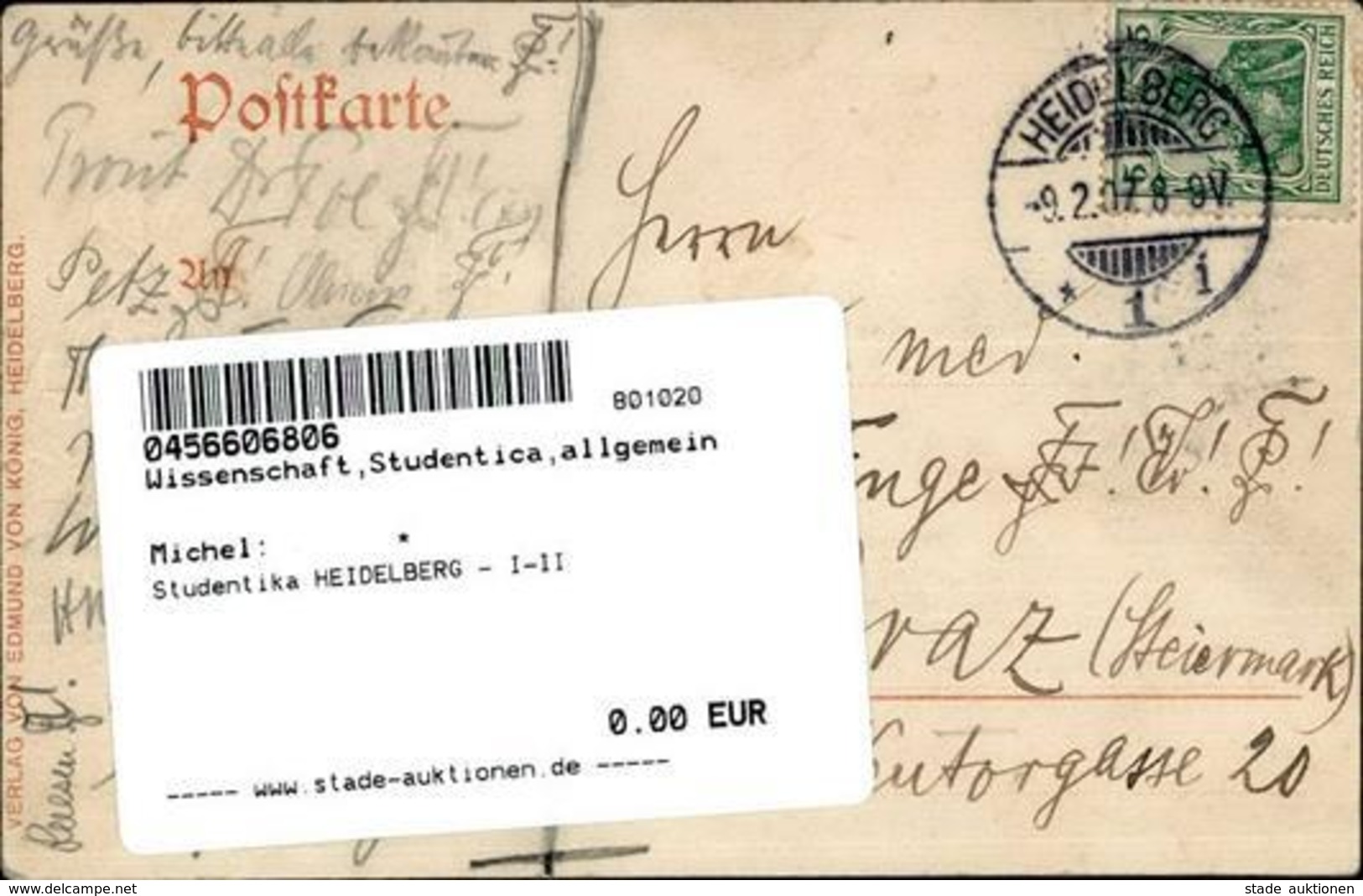 Studentika HEIDELBERG - I-II - Other & Unclassified