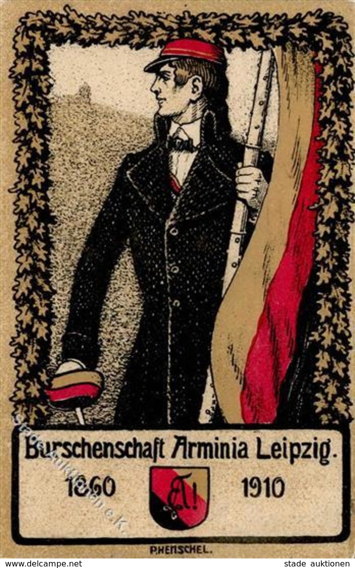 Studentika Leipzig (O7000) Burschenschaft Arminia 1910 I-II - Other & Unclassified