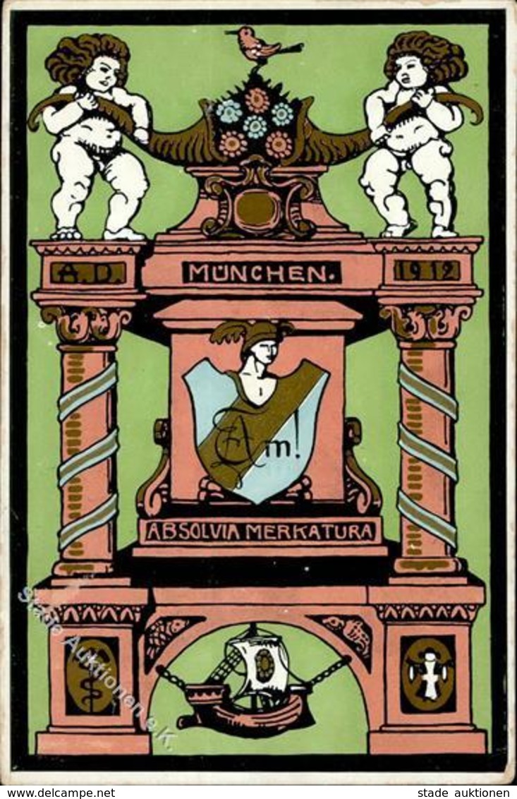 Studentika München (8000) Absolvia Merkatura I-II - Sonstige & Ohne Zuordnung