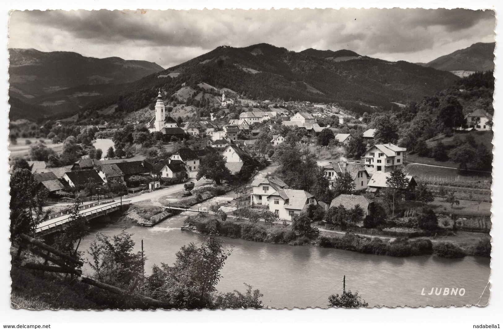 1967 YUGOSLAVIA, SLOVENIA, LJUBNO OB SAVINJI, BRIDGE, USED POSTCARD - Slovenia