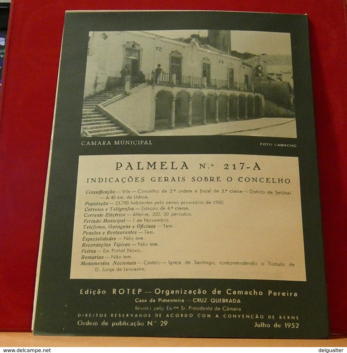 Tourism Brochure - Portugal - 1952 - Palmela - Tourism Brochures