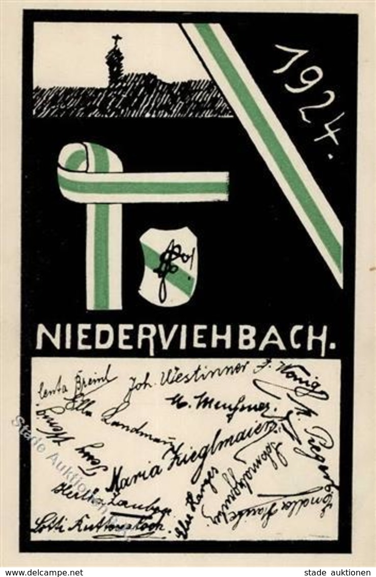 Studentika NIEDERVIEHBACH - 1924 I - Sonstige & Ohne Zuordnung