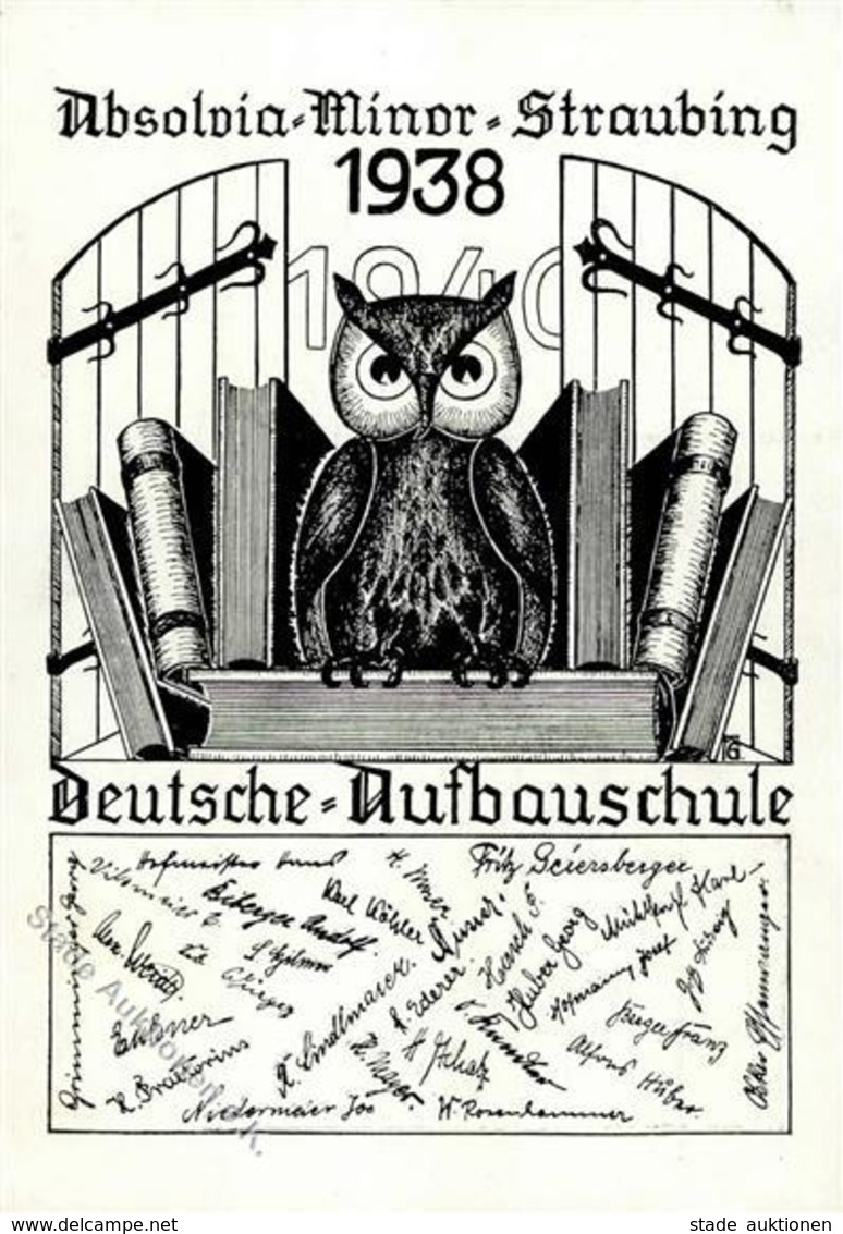 Studentika Straubing (8440) Absolvia Minor Deutsche Aufbauschule Eule I-II - Sonstige & Ohne Zuordnung