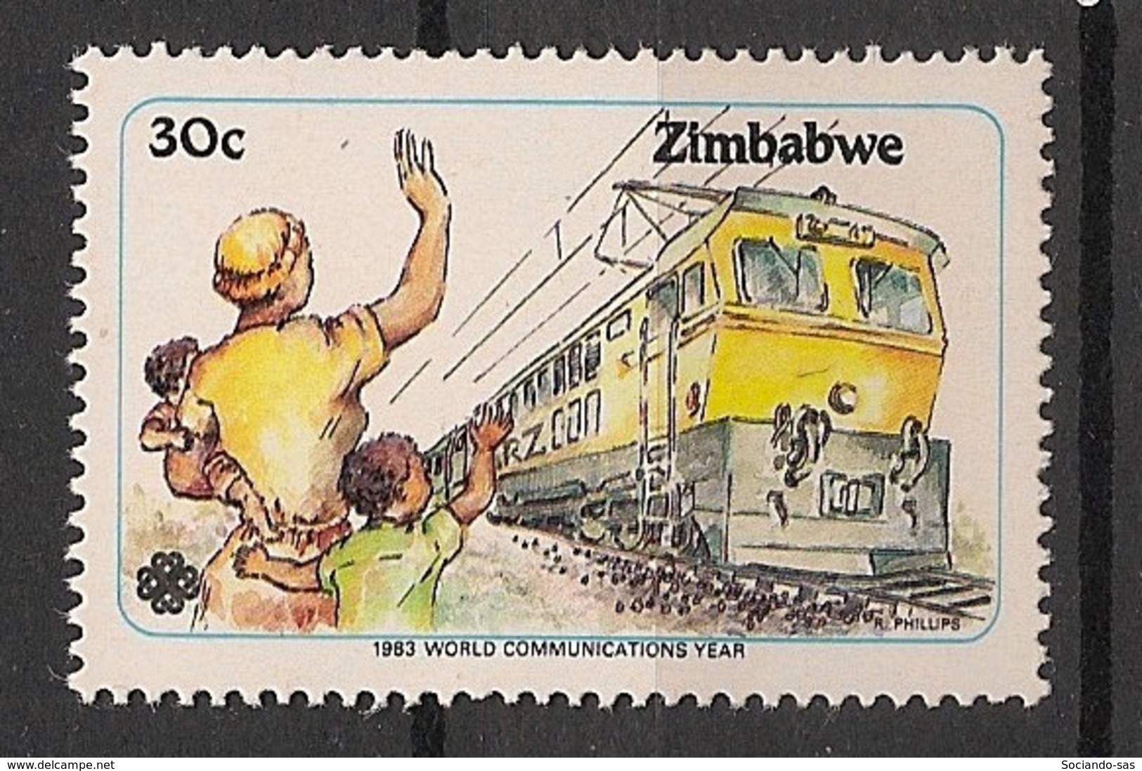 Zimbabwe - 1983 - N°Yv. 59 - Trains - Neuf Luxe ** / MNH / Postfrisch - Trains