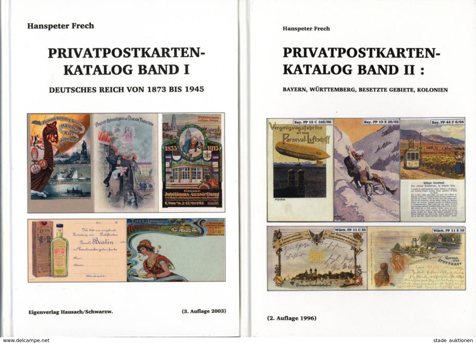 Philatelie Privatpostkarten Katalog Band 1 Und 2 Frech, Hanspeter 1996 II - Autres & Non Classés