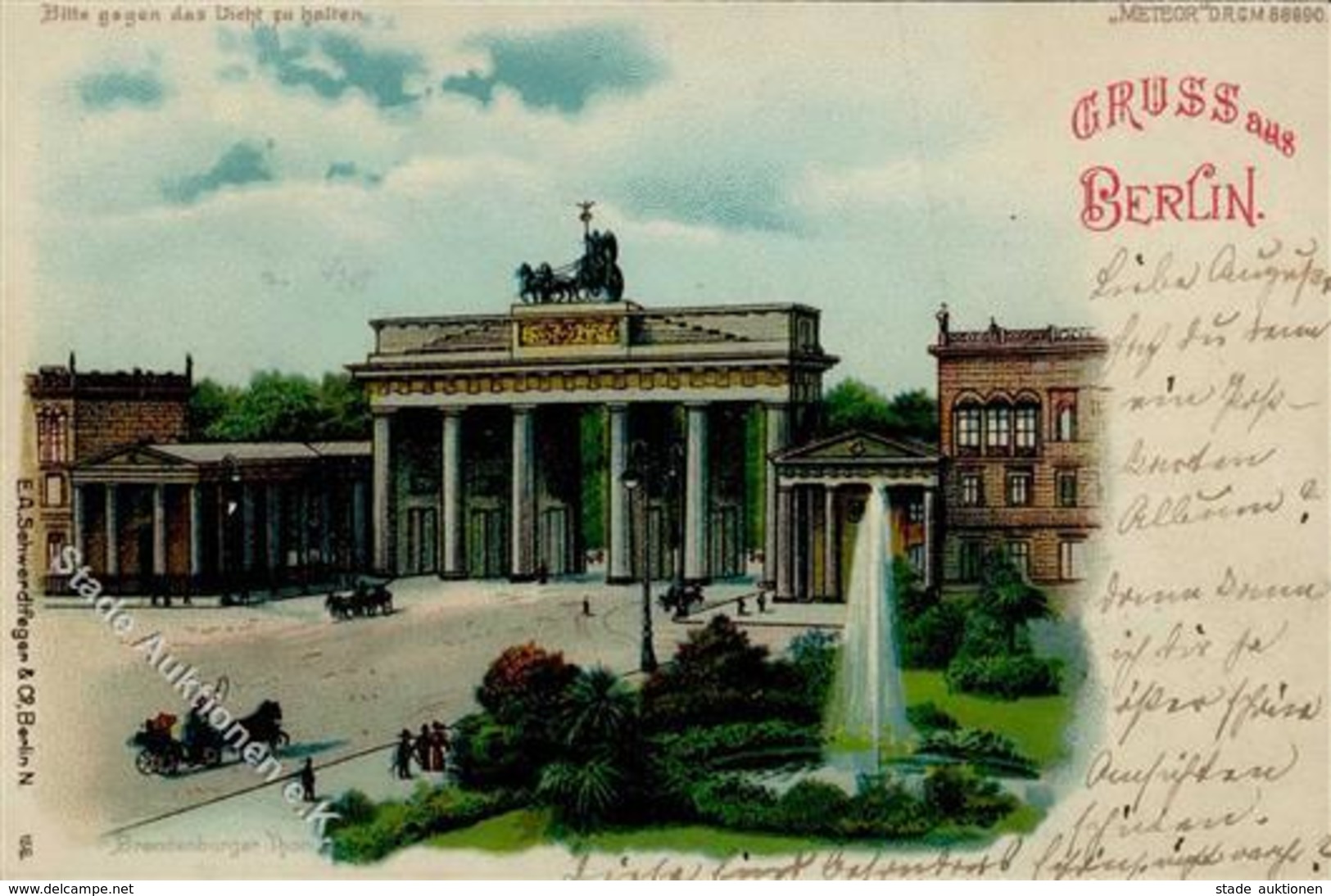 BERLIN (1000) - HALT Gegen LICHT - Brandenburger Tor (156) I-II - Cameroon