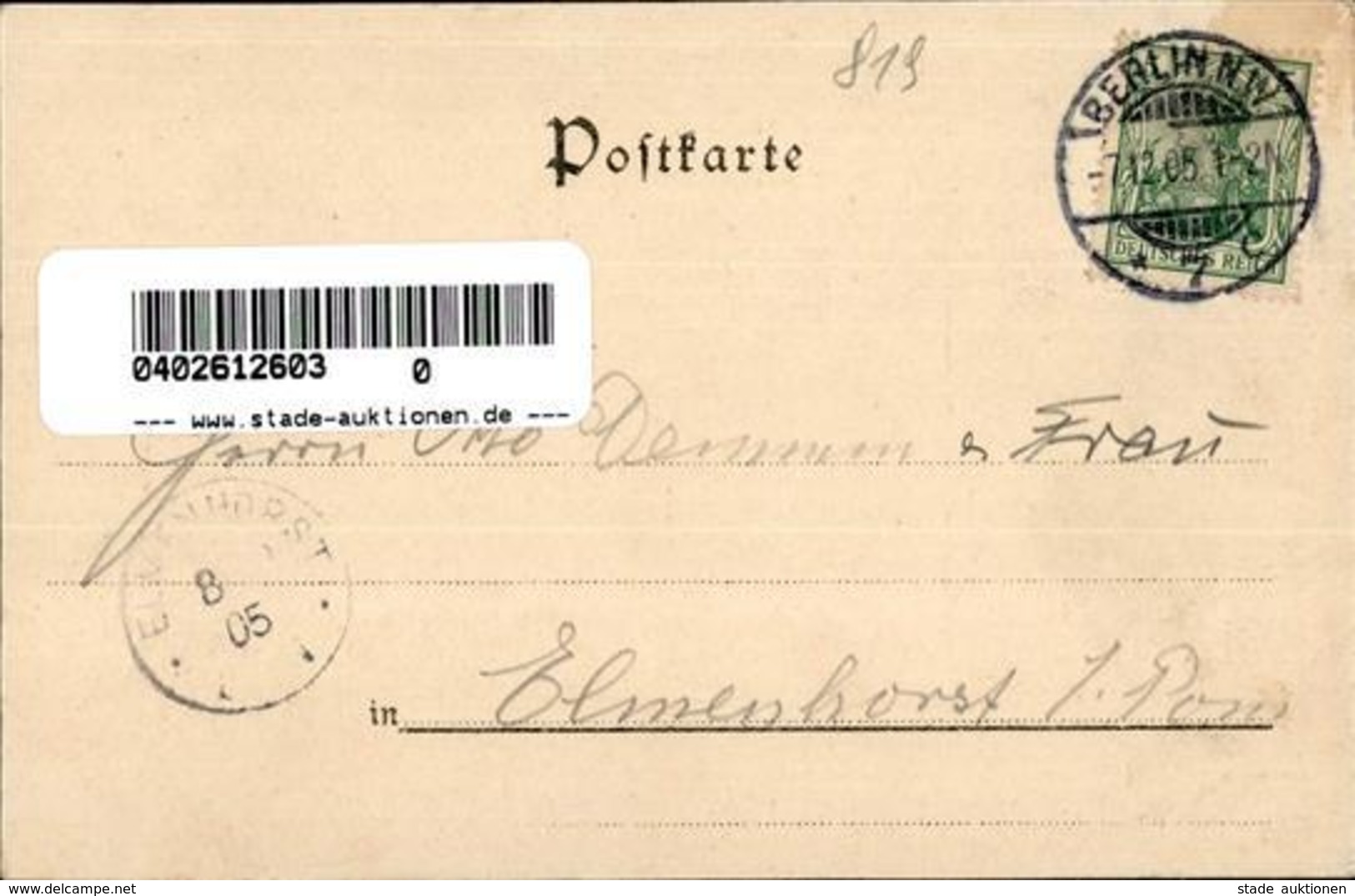 Berlin (1000) Internationale Katzenausstellung 1905 I- - Cameroon
