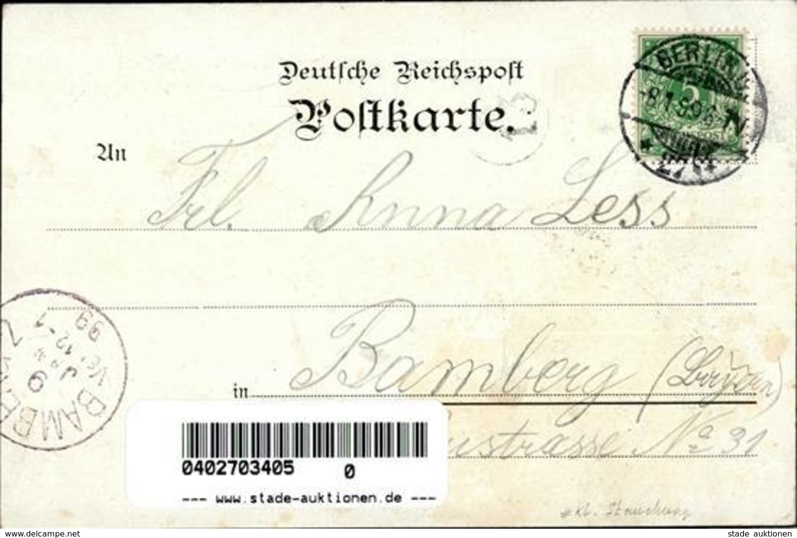 Berlin Mitte (1000) Berliner Turnerschaft  1899 II (kleine Stauchung) - Kamerun
