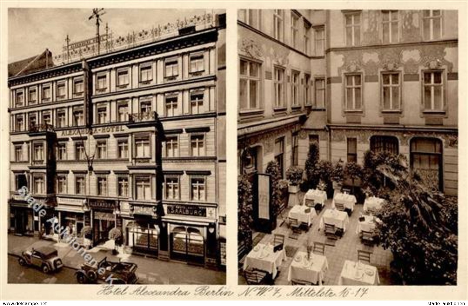Berlin Mitte (1000) Hotel Alexandra Mittelstrasse  I-II - Kamerun