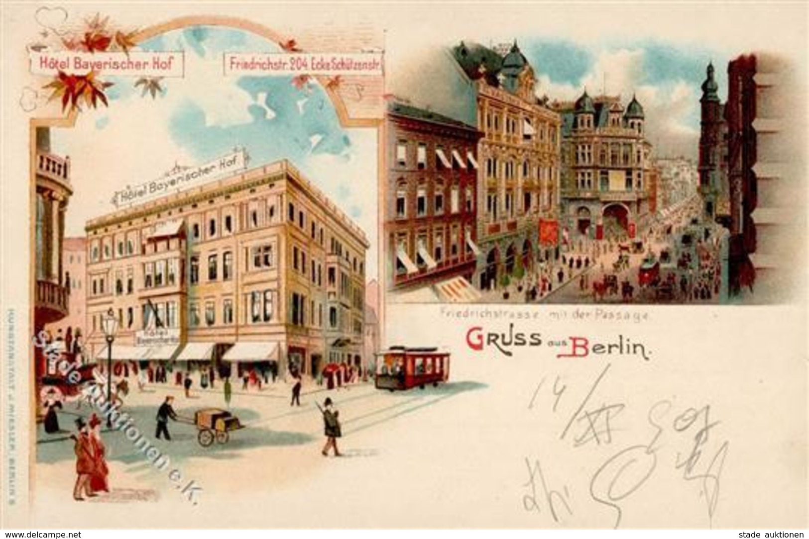 Berlin Mitte (1000) Hotel Bayerischer Hof Straßenbahn Friedrichstraße 204 I- - Kamerun