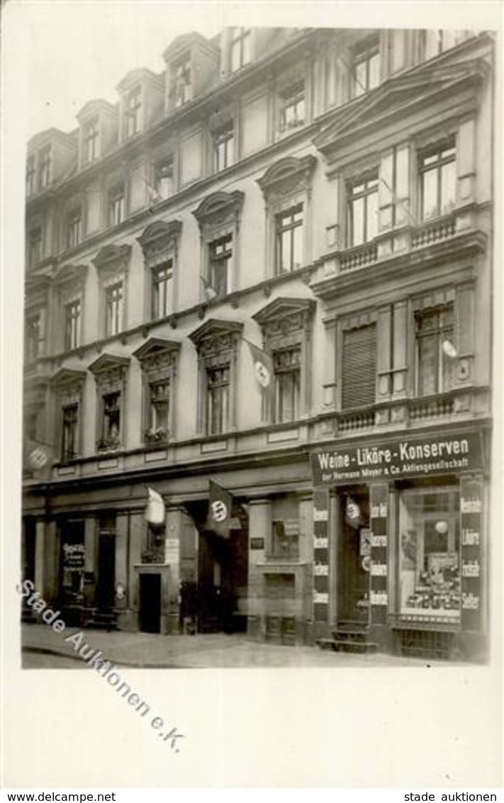 Berlin Mitte (1000) Weberstr. 25 Lebensmittel- U. Getränkehandlung Hermann Meyer & Co. AG WK II Foto-Karte I-II - Kamerun