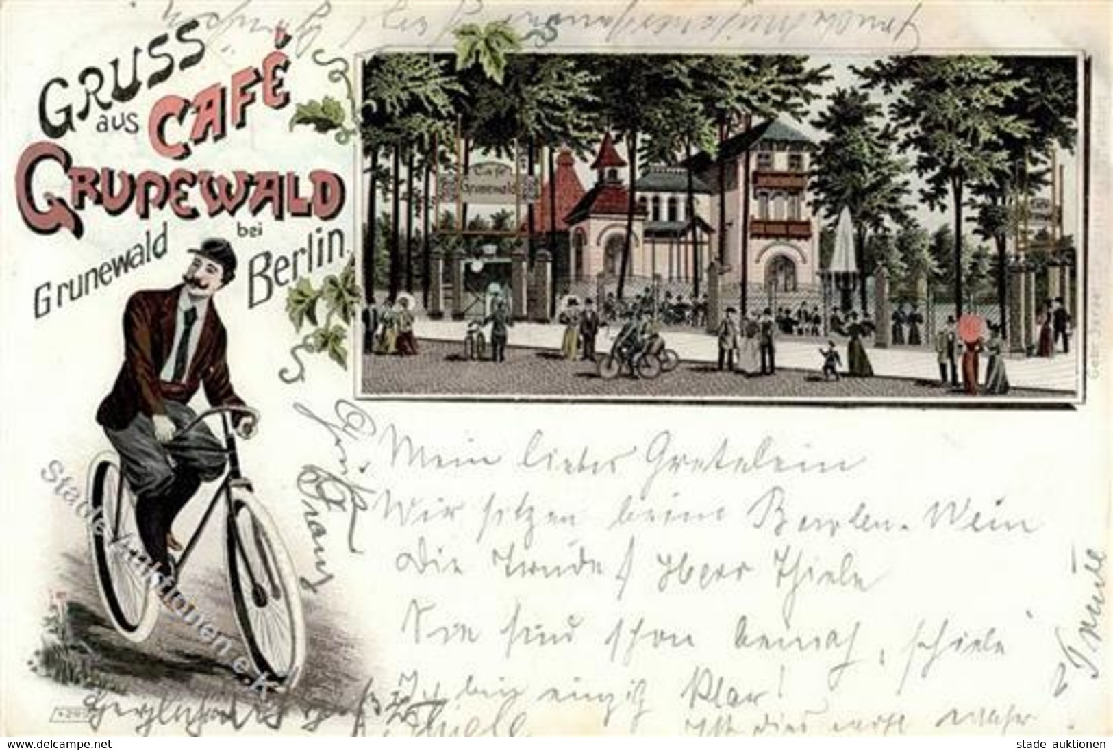 Grunewald (1000) Cafe Fahrrad  1900 I-II Cycles - Kamerun