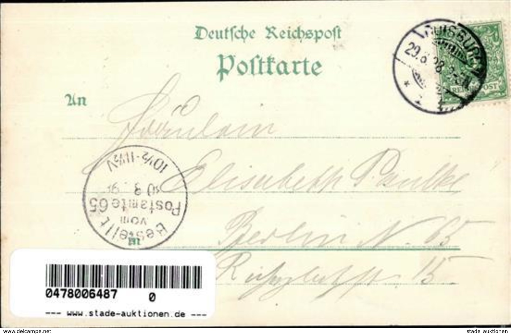 Grunewald (1000) Gasthaus Kastanienallee  Lithographie 1898 I-II - Kamerun