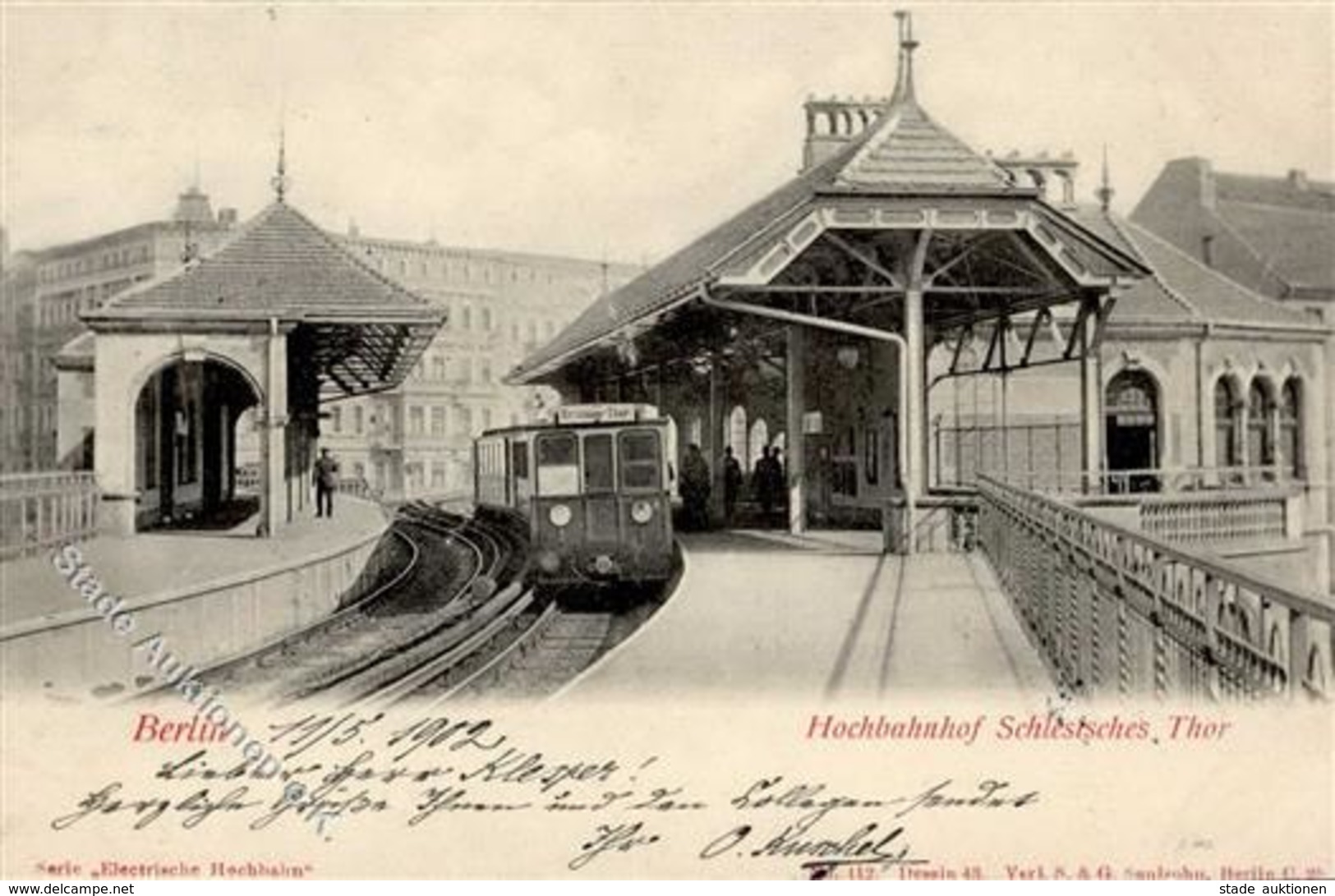 Kreuzberg (1000) Bahnhof Schlesisches Tor Eisenbahn 1902 I-II Chemin De Fer - Kamerun