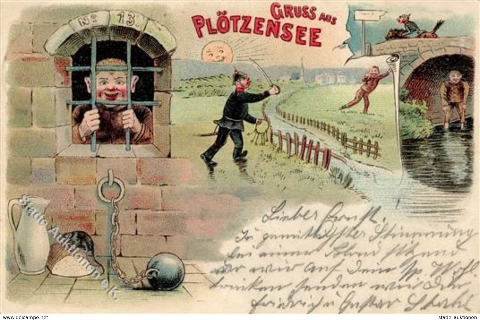 Plötzensee (1000) Justizgebäude  1898 II (Stauchung) - Cameroun