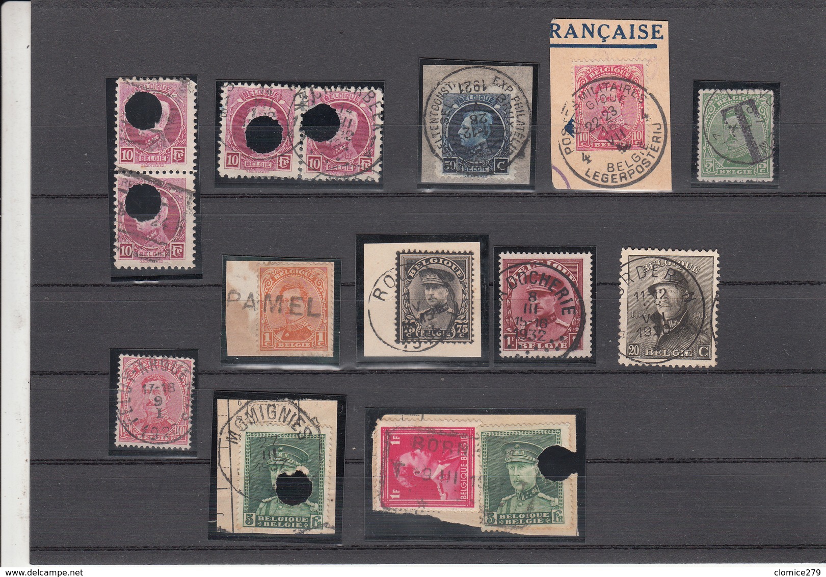 Lt Lot De Timbres   Beaux Cachets - Collections