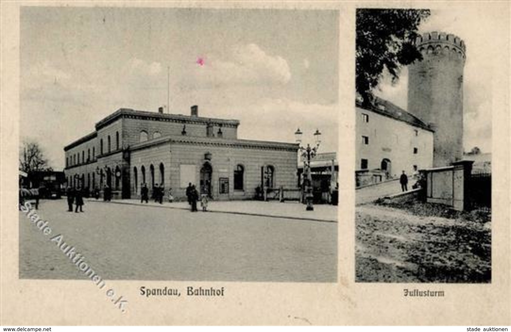 Spandau (1000) Bahnhof Juliusturm  1910 I-II (fleckig) - Cameroon