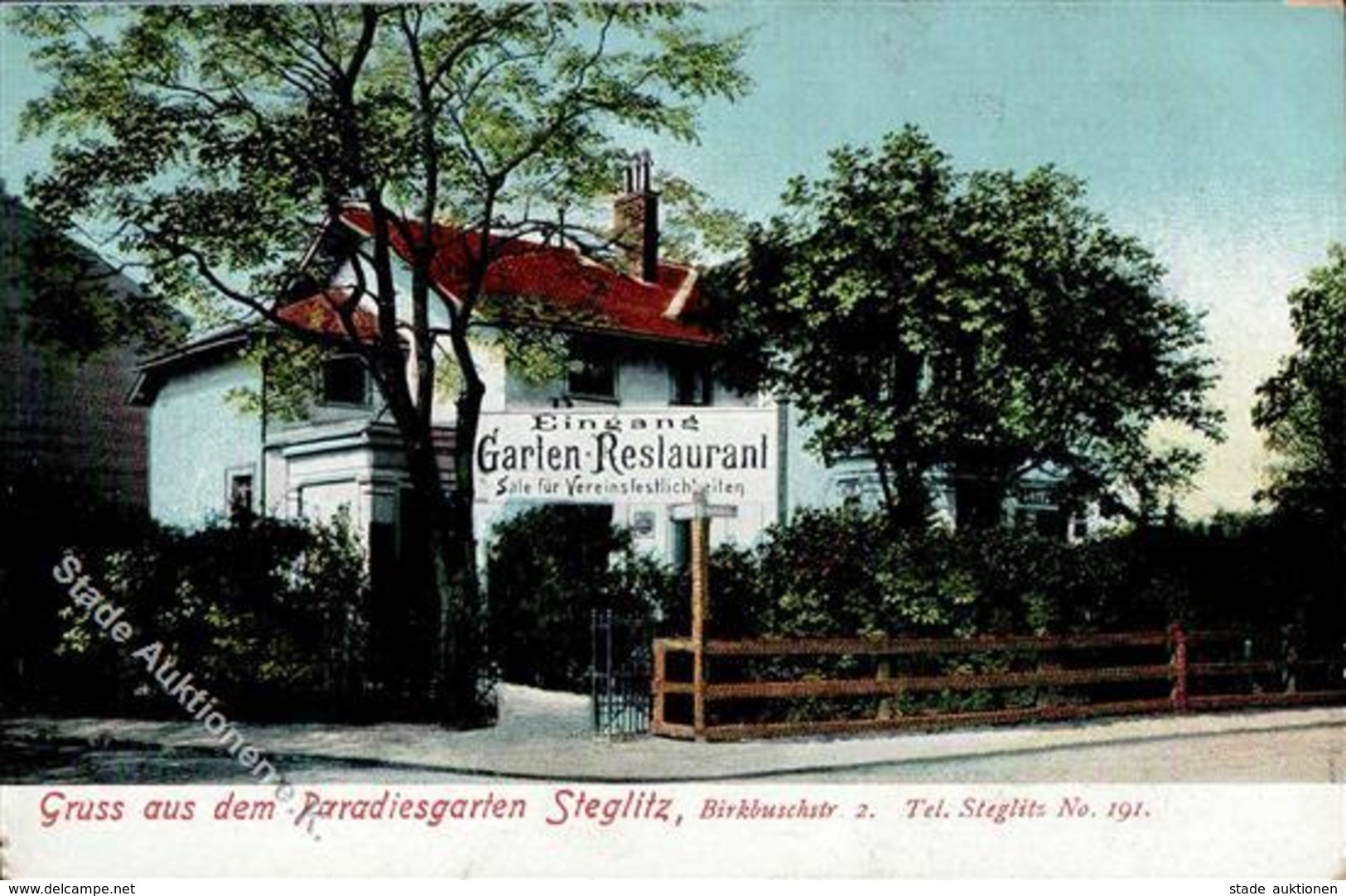 Steglitz (1000) Gasthaus Paradiesgarten Birkbuschstrasse I- - Kamerun