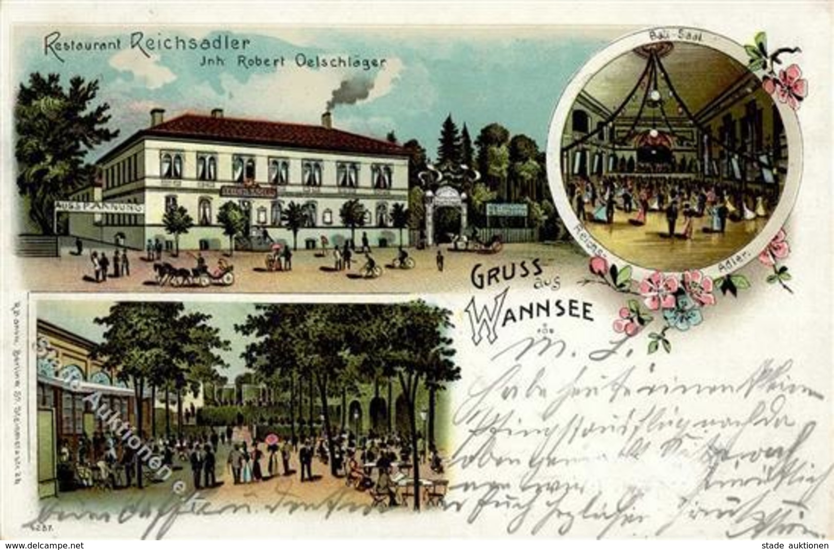Wannsee (1000) Gasthaus Reichsadler R. Oelschläger  1904 I-II (Ecken Abgestoßen) - Cameroon