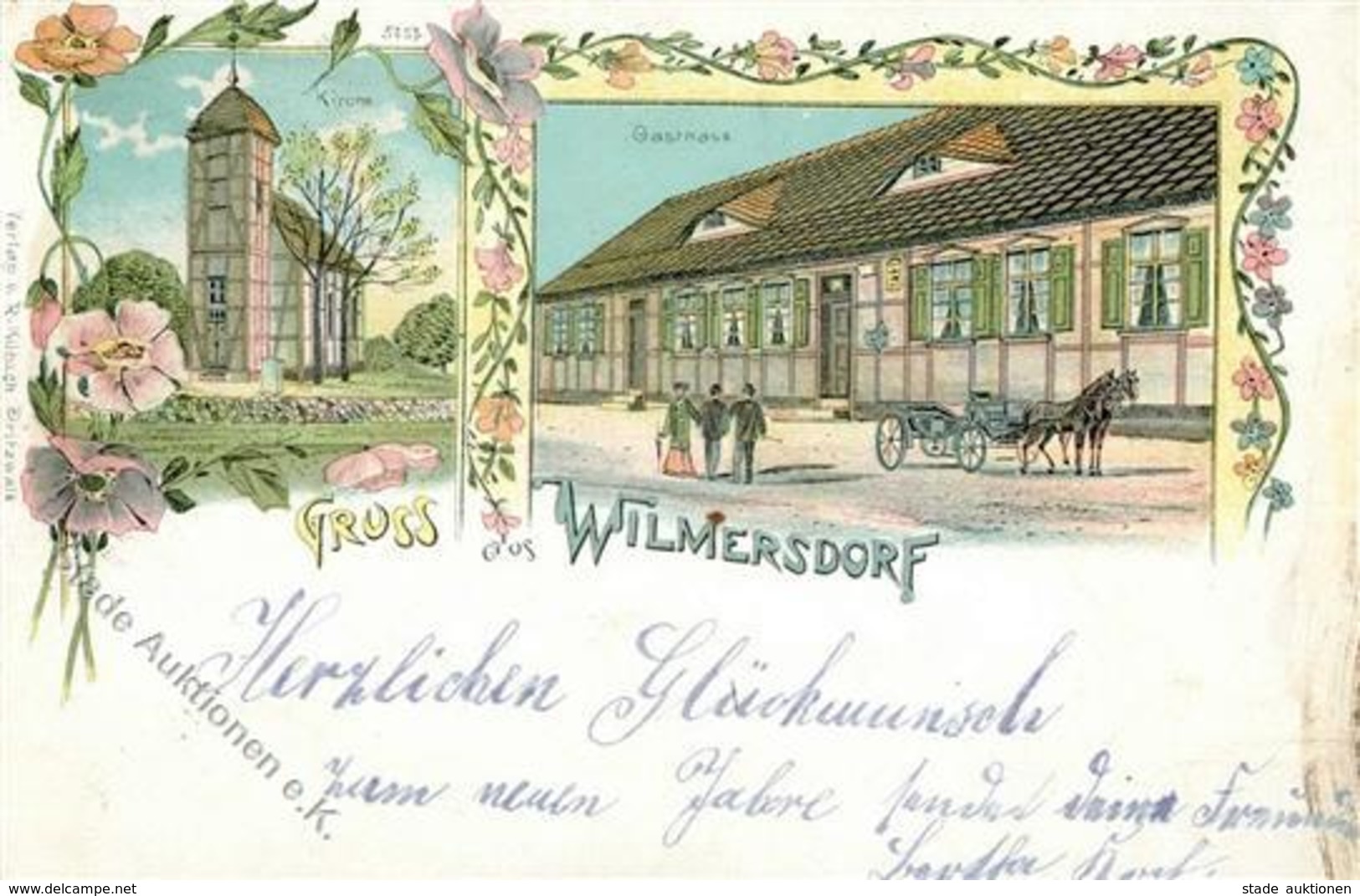 Wilmersdorf (1000) Gasthaus Kirche  1903 I-II (RS Fleckig) - Kamerun