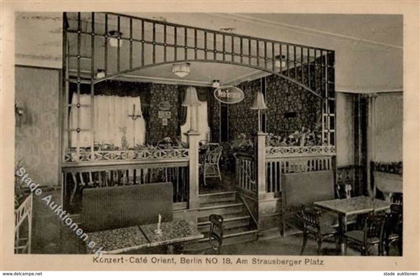 Berlin Friedrichshain (1000) Cafe Orient Am Strausberger Platz  1918 I-II - Cameroun