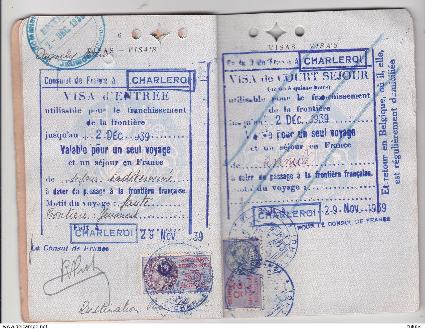 Ancien Passeport - Collections