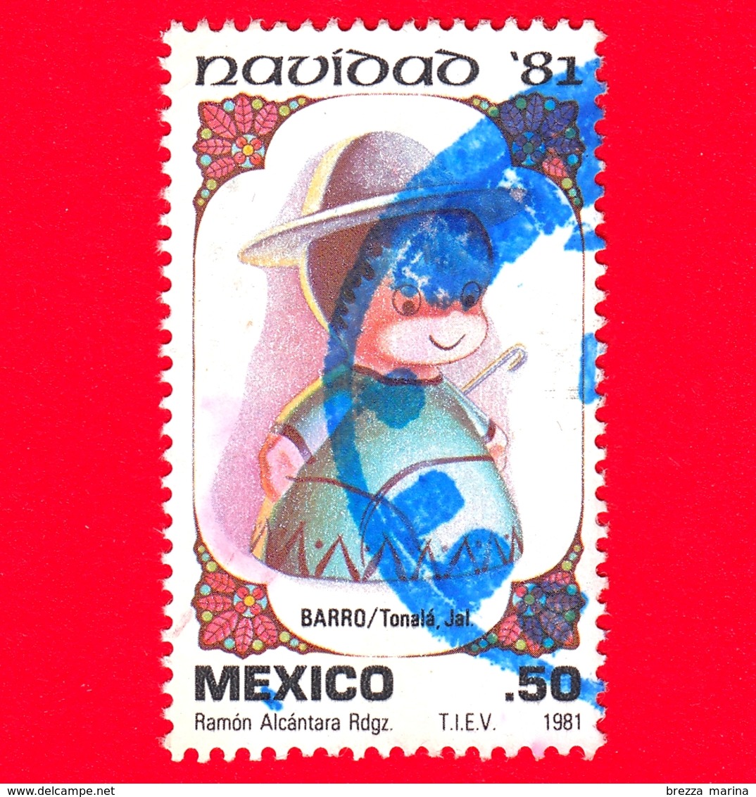 MESSICO - Usato - 1981 - Natale - Navidad - Christmas - Pastore - Shepherd - 50 - Messico