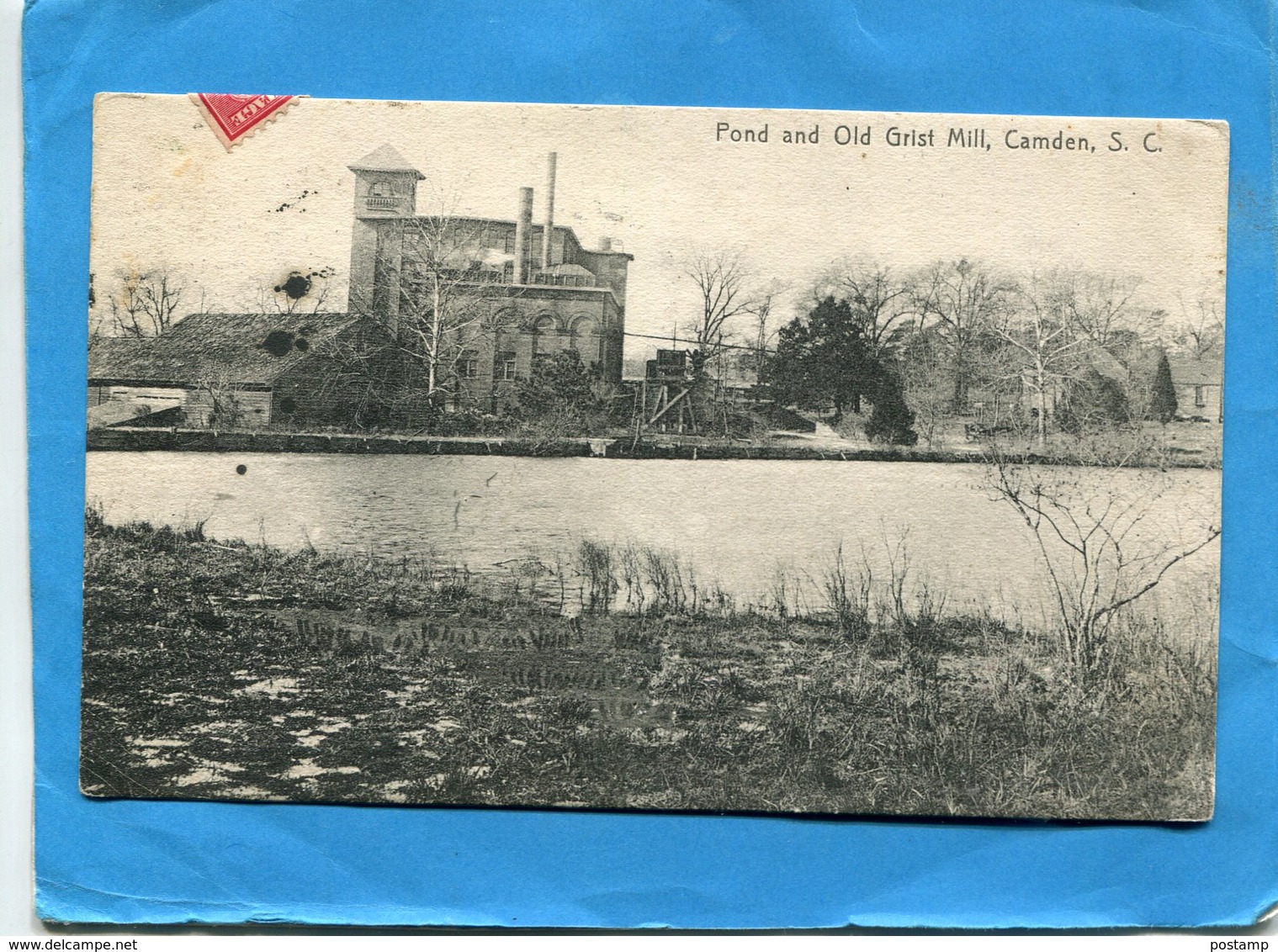 USA-CAMDEN -S C-pond And Old Grist Mill- étang Et Vieux Moulin à,grains-a Voyagé En 1911 - Camden