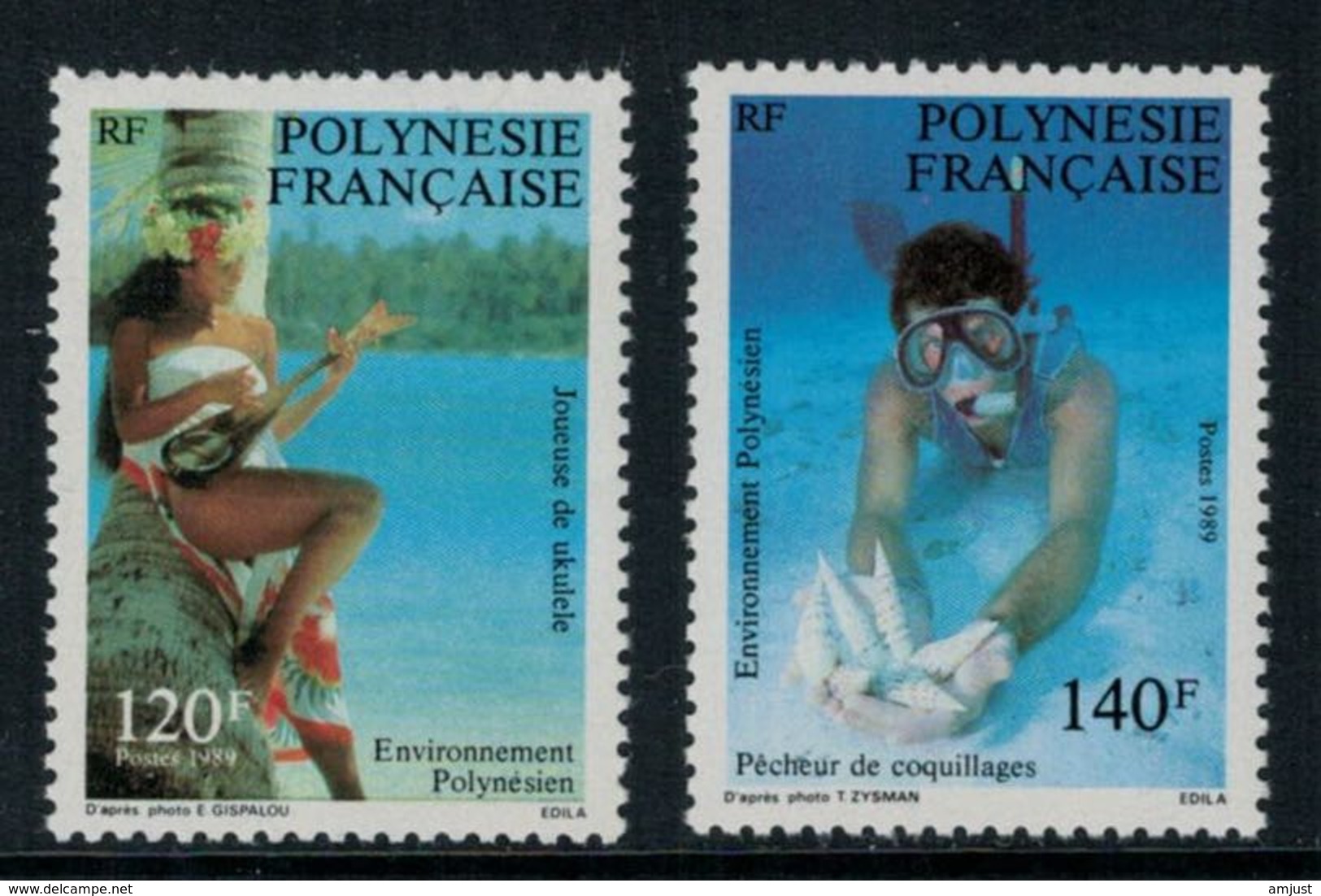 Polynésie Française // Poste Aérienne // 1989 Environnement Polynésien Timbres Neufs** MNH Y&T No.331-332 - Neufs