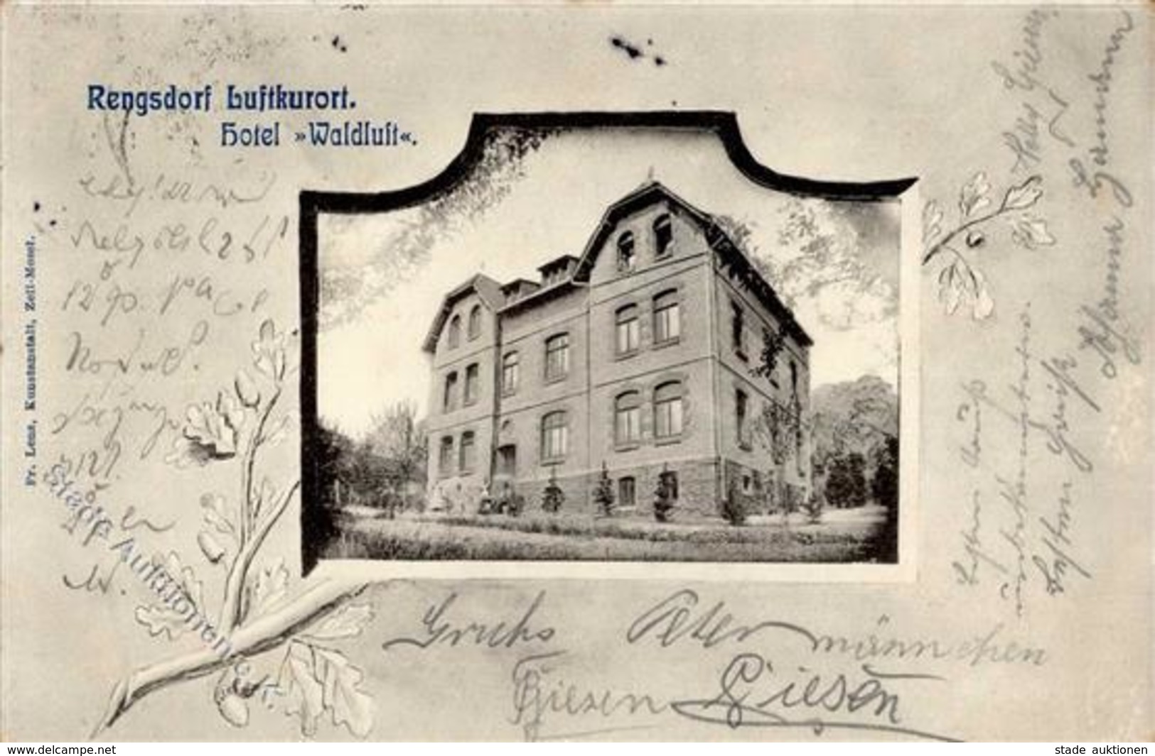 Rengsdorf (5455) Hotel Waldluft 1902 I-II - Kamerun