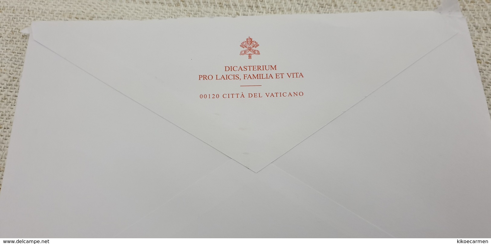 2scans PONTIFICIUM CONSILIUM PRO LAICIS Familia Et Vita Religion Pope Church Bishop AM Meter Ema Vatican SCV Vaticano - Franking Machines (EMA)